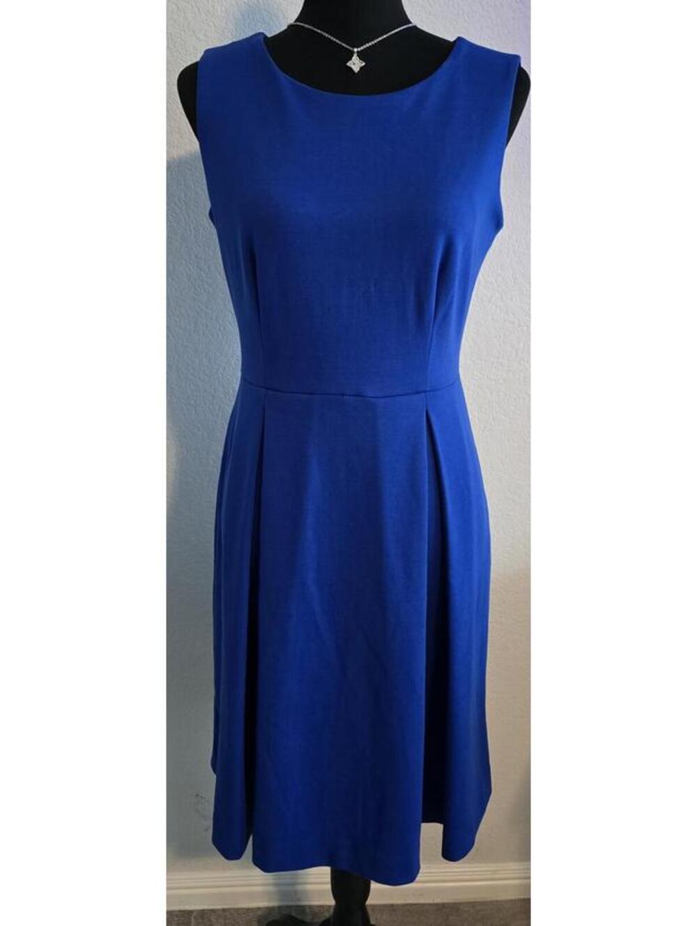 Calvin Klein Royal Blue Sleeveless Dress Size 6